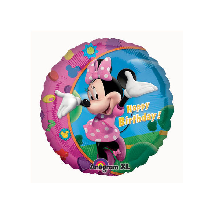 Folienballon Minnie Happy Birthday ca. 45cm
