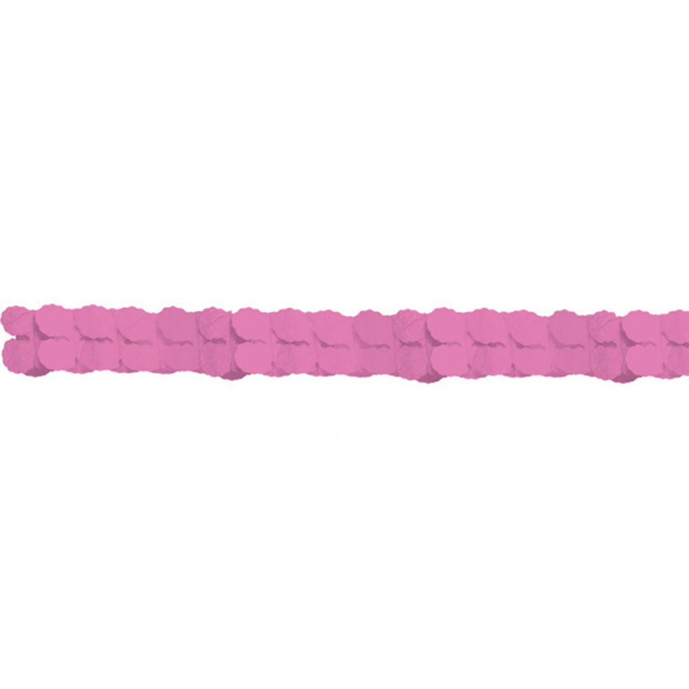 SALE Girlande aus Papier, pink, 365 cm