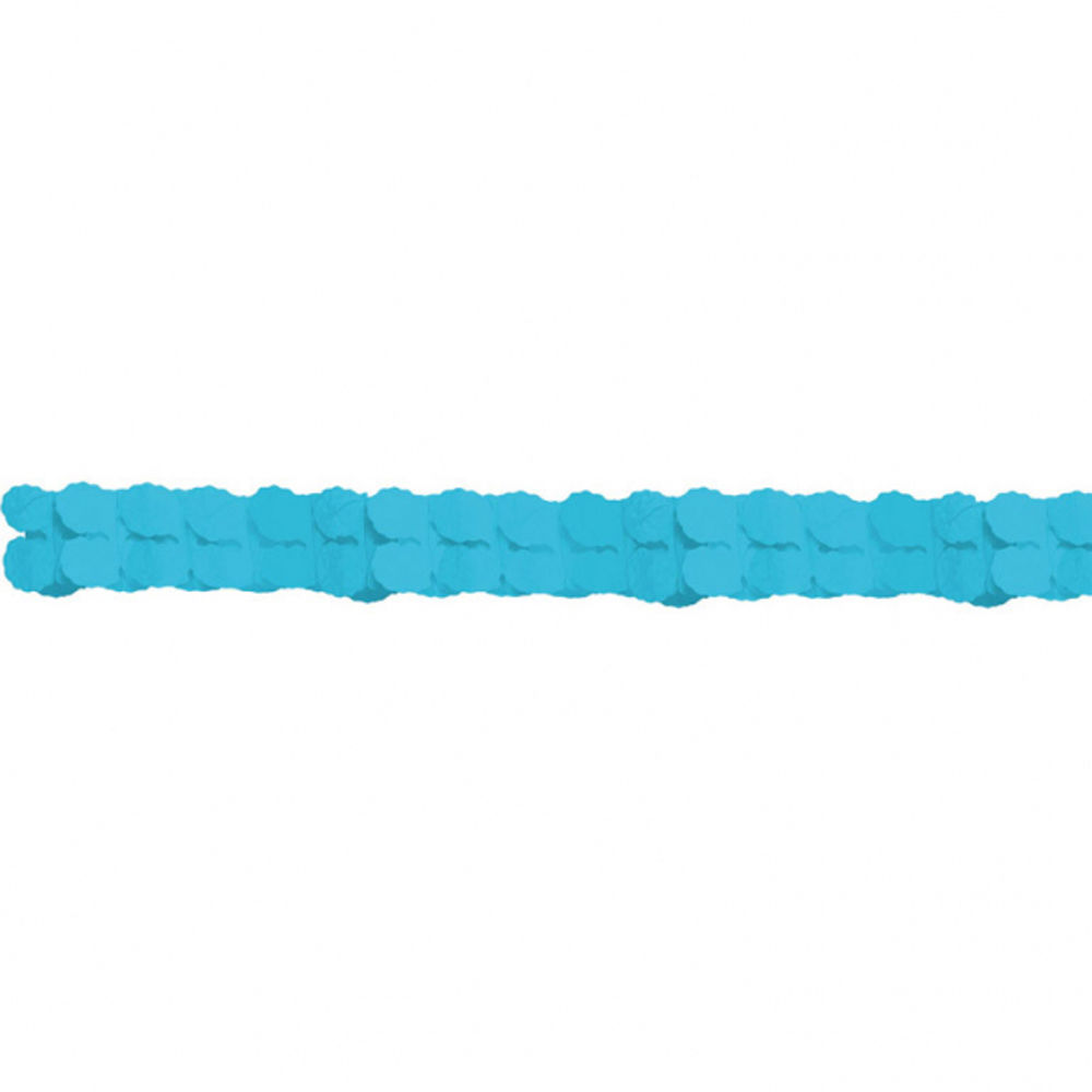 SALE Girlande aus Papier, hellblau, 365 cm