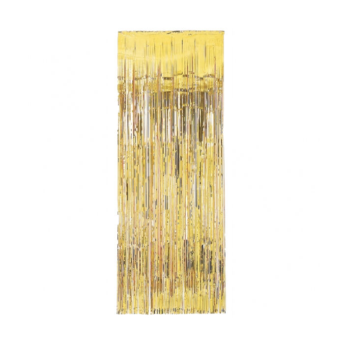 Vorhang Lametta Metallic gold, 240 x 92 cm