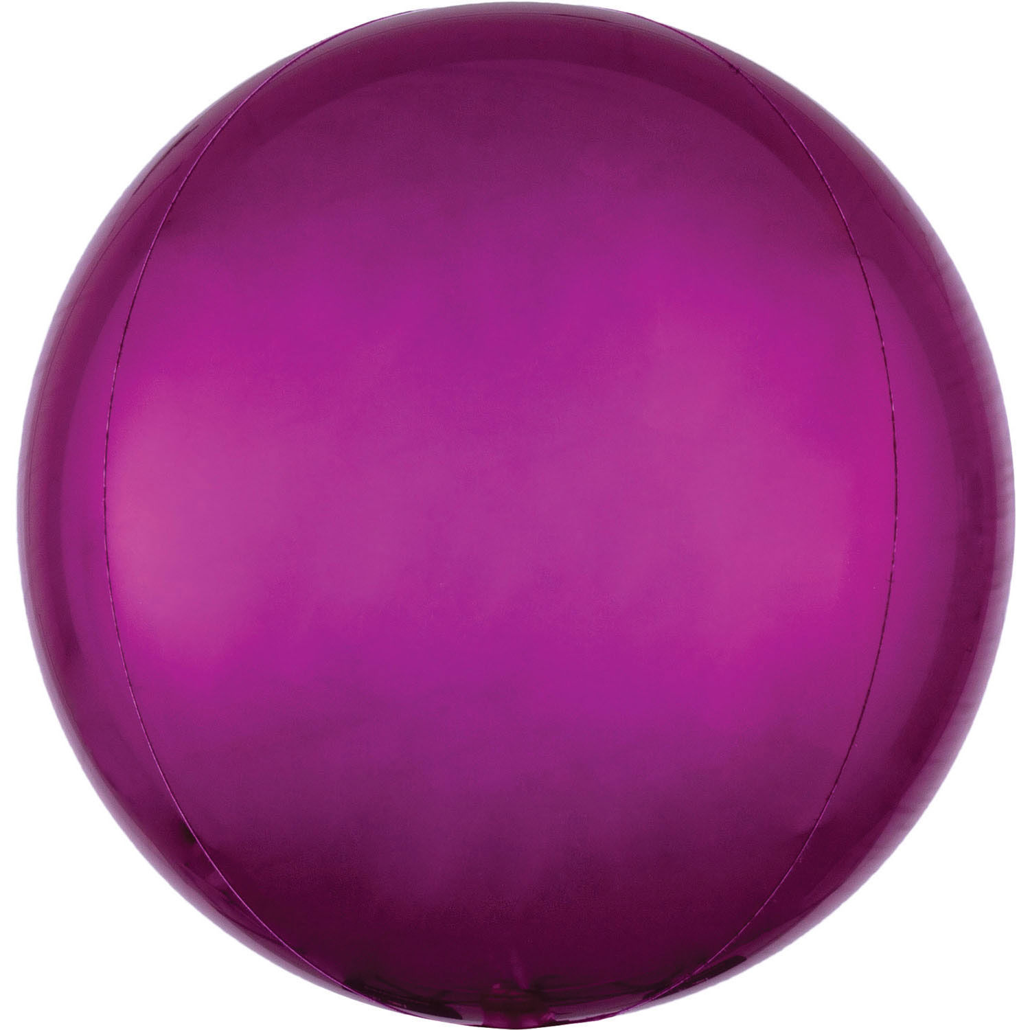 SALE Folienballon Orbz Uni, pink, ca. 40 cm - Kugelballon rund