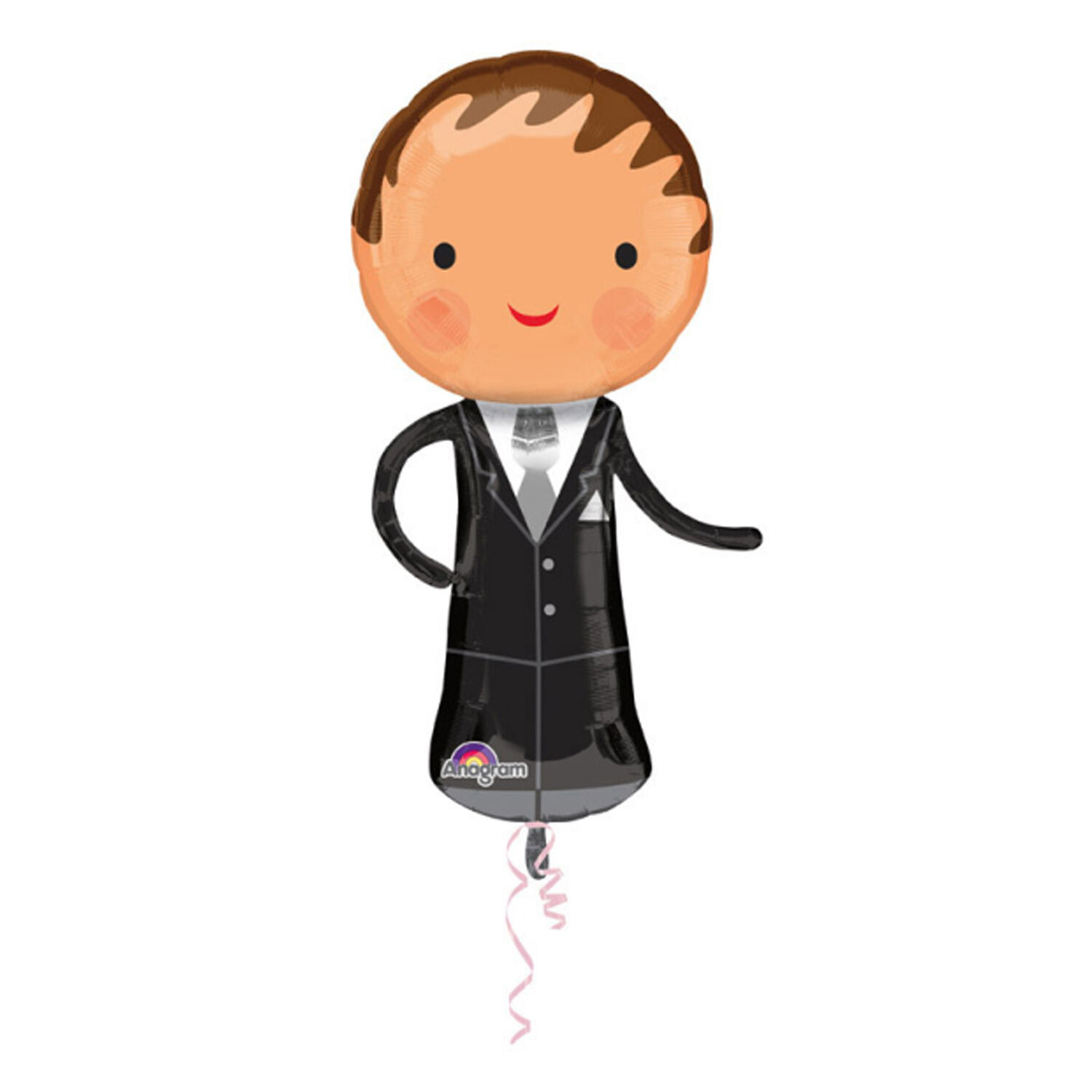 Folienballon Handsome Groom / Brutigam, 48x101cm