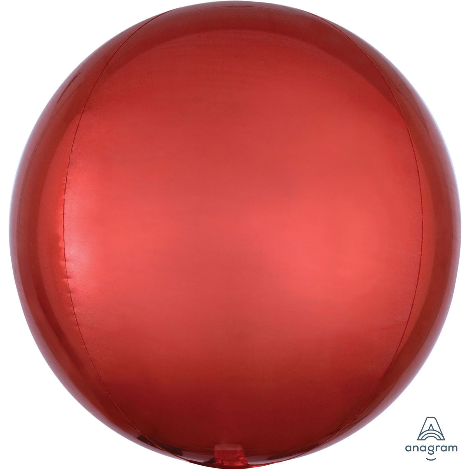 SALE Folienballon Orbz Uni, orange, ca. 40 cm - Kugelballon rund