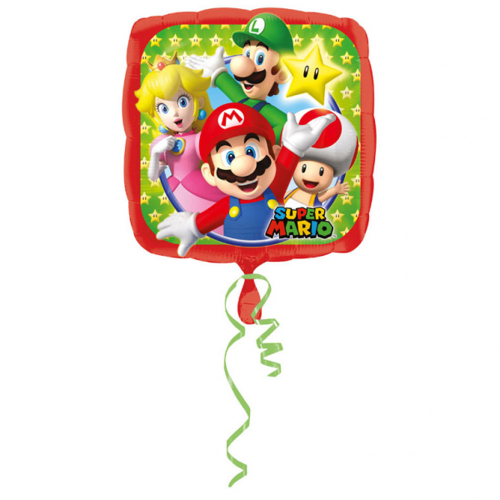 SALE Folienballon SuperMario Family, 43cm
