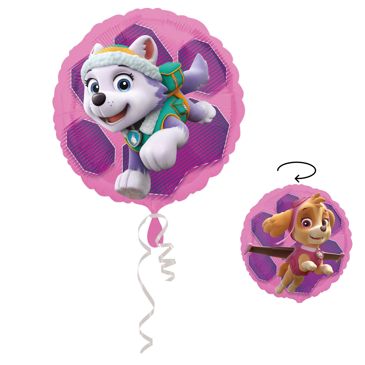 NEU Folienballon Paw Patrol Skye und Everest, ca. 43cm