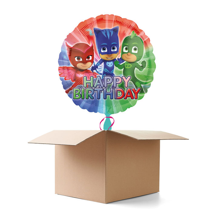 Ballongrsse PJ Mask Happy-Birthday / Herzlichen Glckwunsch, 1 Ballon