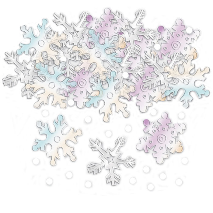 Konfetti Schneeflckchen irisierend, 14 g