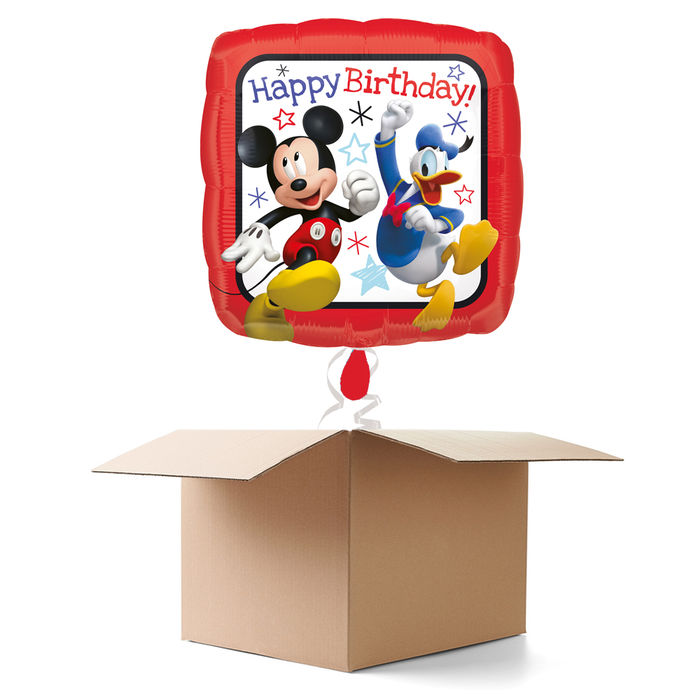 SALE Ballongrüsse Happy-Birthday / Herzlichen Glückwunsch Mickey, 1 Ballon