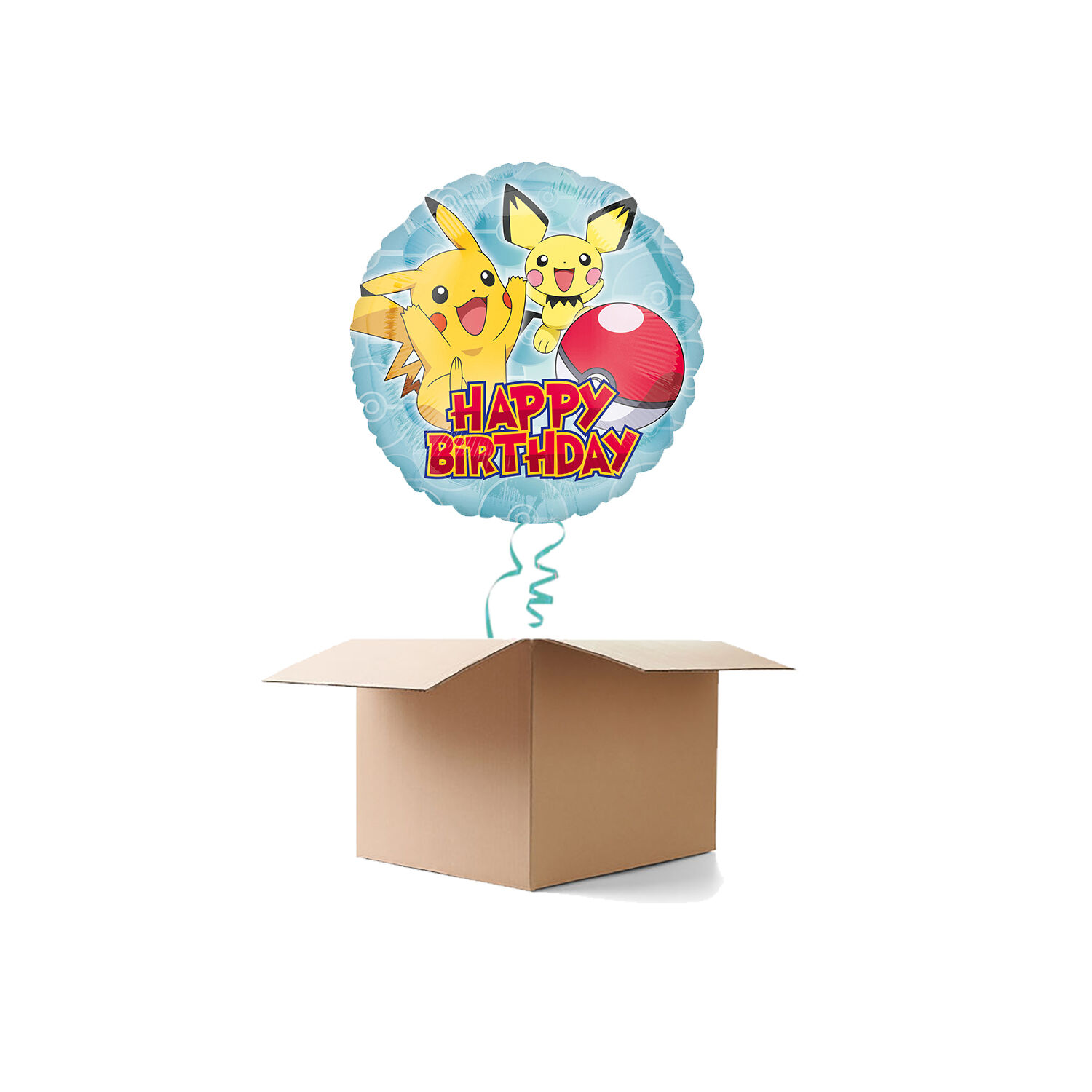 NEU Ballongre Happy Birthday Pokemon, 1 Ballon