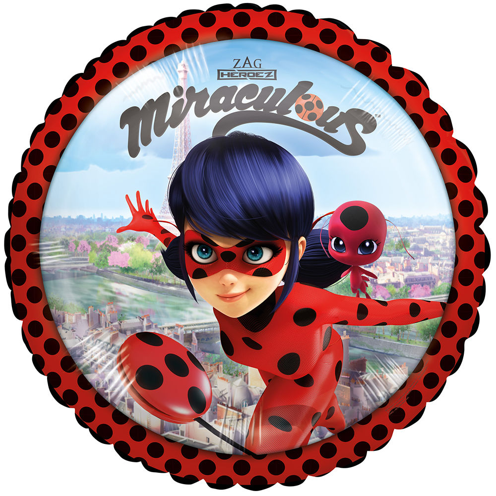 Folienballon Miraculous Ladybug, ca. 43 cm