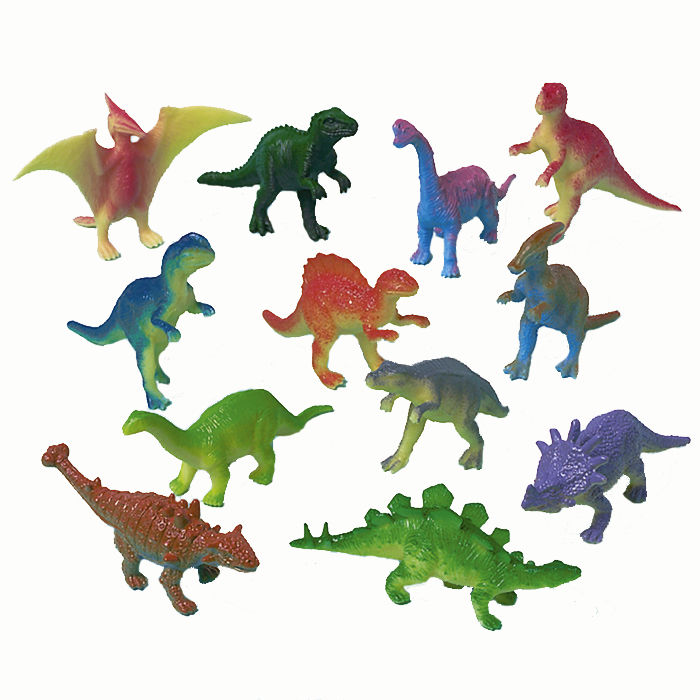 Tierfiguren Dinosaurier, 12 Stück