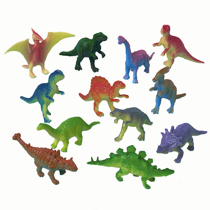 Tierfiguren Dinosaurier, 12 Stck