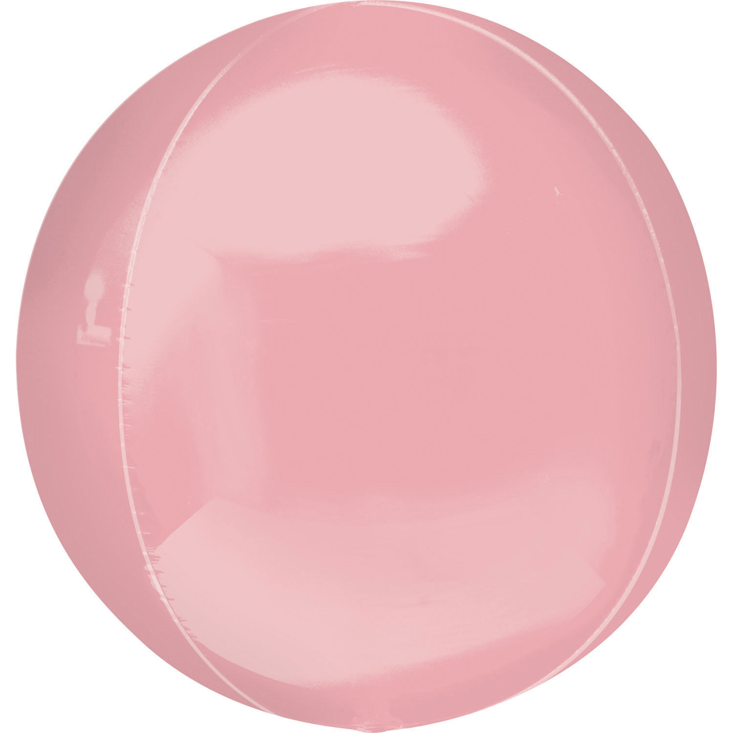 Folienballon Orbz Uni, rosa, ca. 40 cm - Kugelballon rund