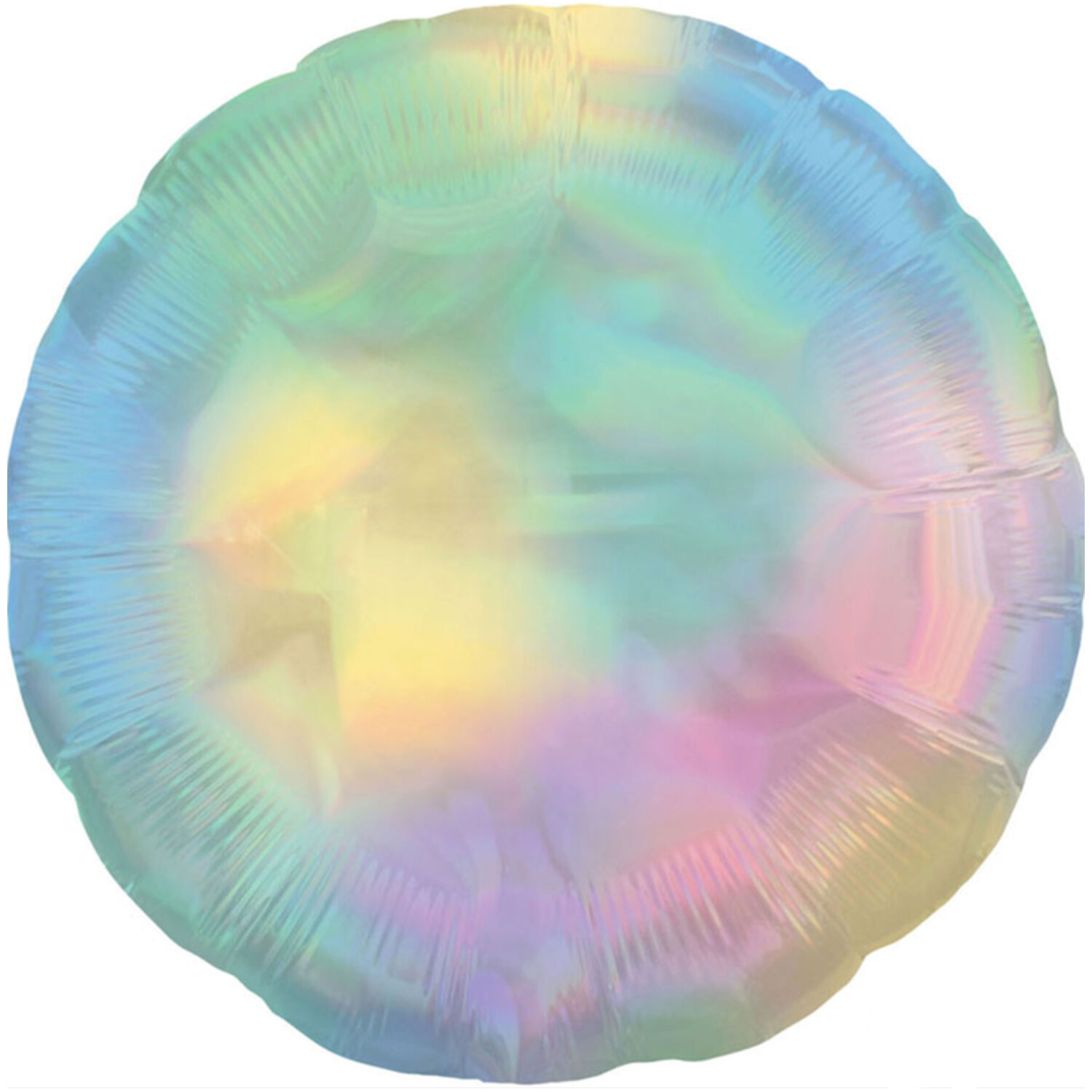 NEU Folienballon rund, pastell-irisierend, ca. 43cm
