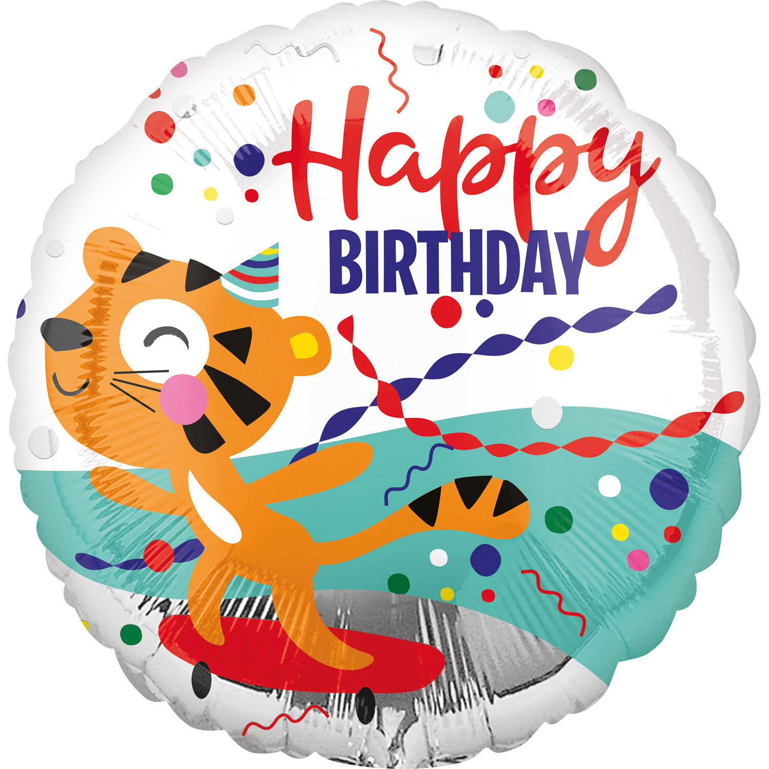Folienballon Happy Tiger Geburtstag