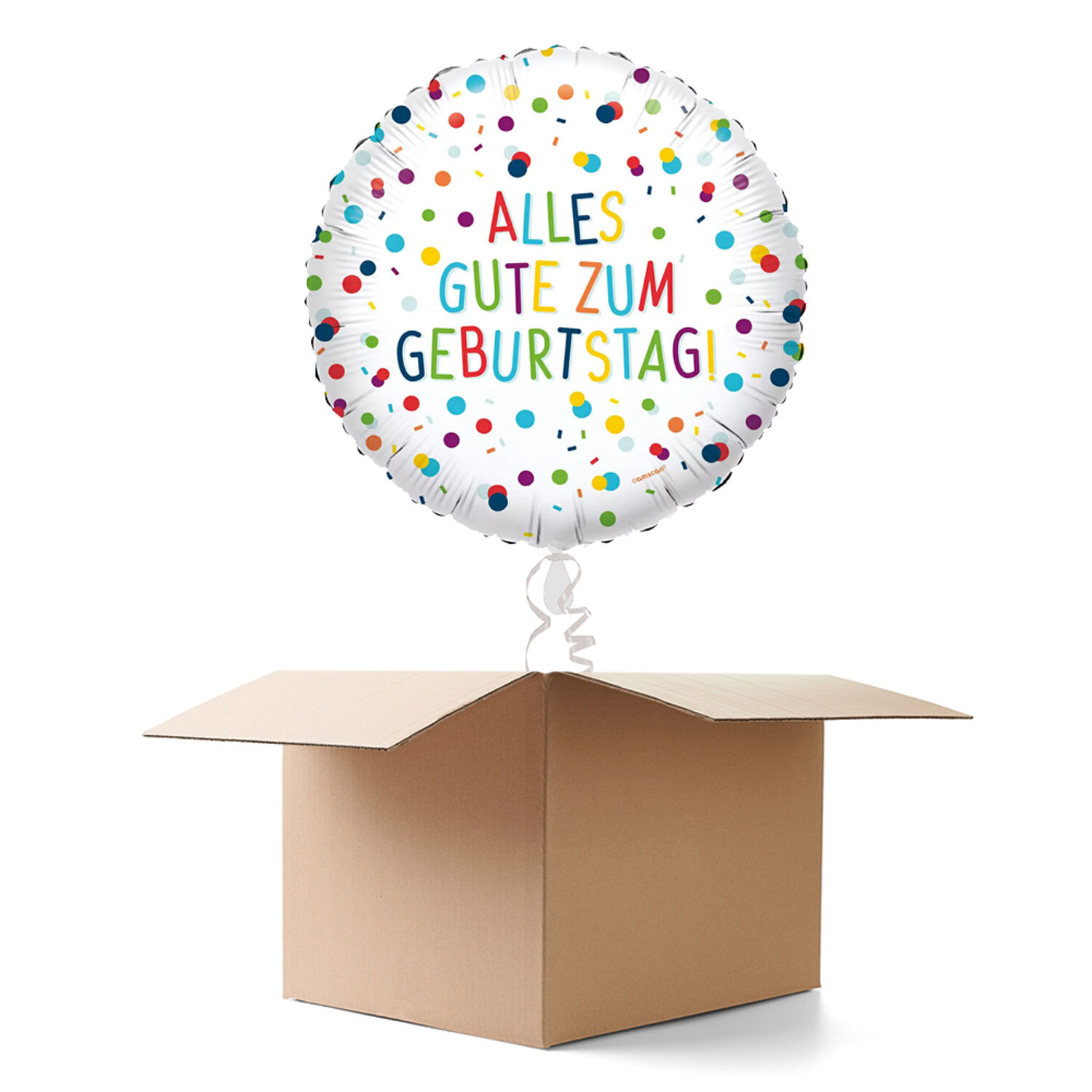 NEU Ballongrsse Confetti Birthday Alles Gute, 1 Ballon