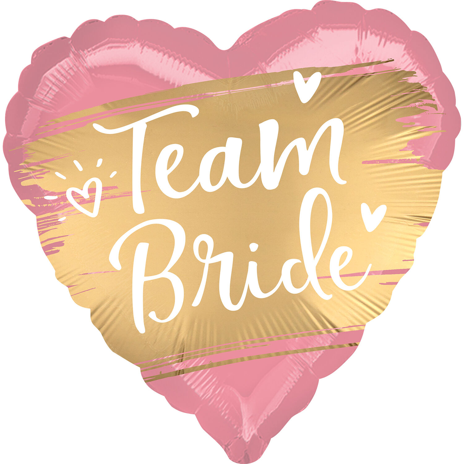 Folienballon Satin Gold Team Bride