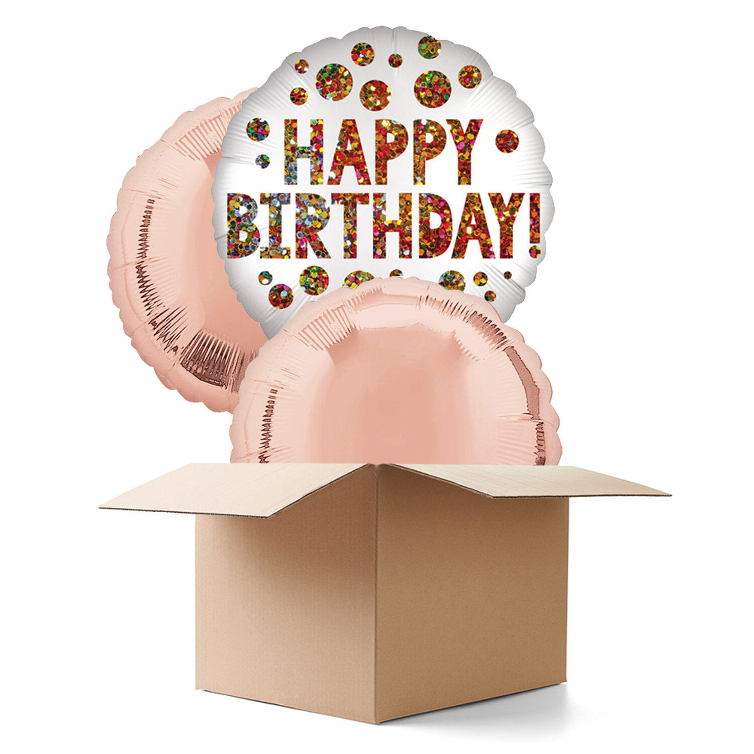 NEU Ballongrsse Satin Infused Birthday Sequins, 3 Ballons