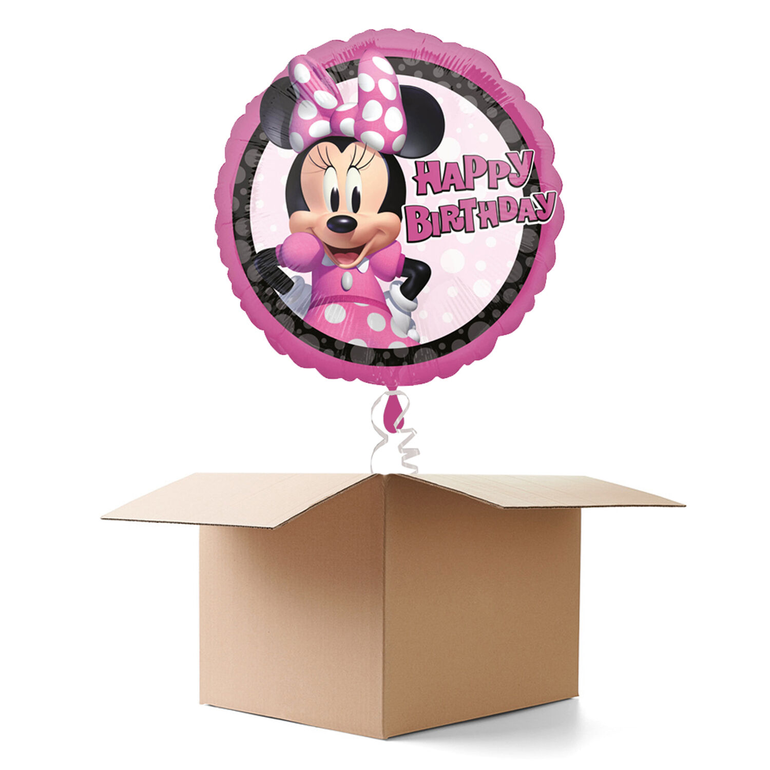 NEU Ballongrüsse Minnie Mouse Forever HBD, 1 Ballon