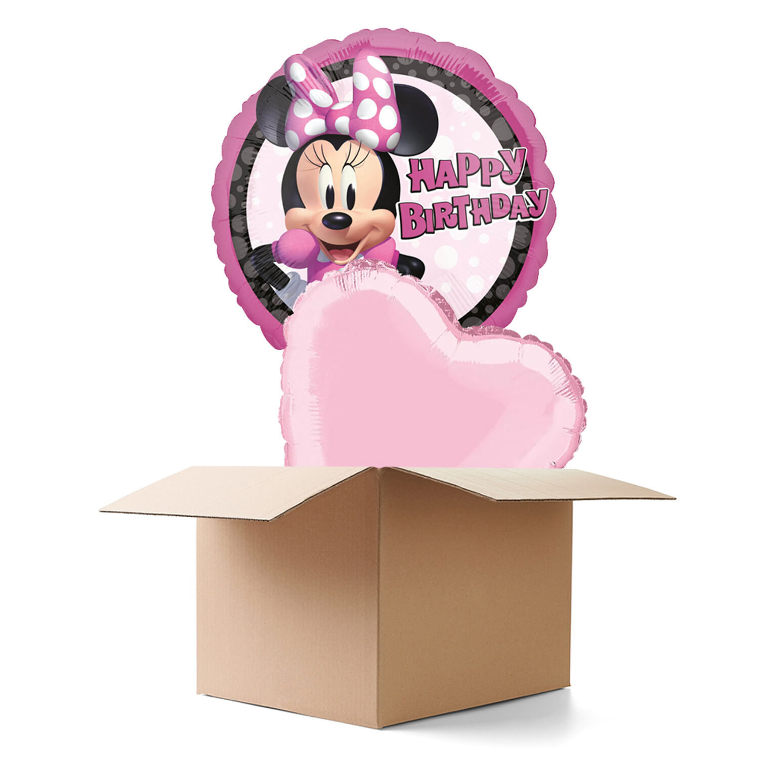NEU Ballongrüsse Minnie Mouse Forever HBD, 2 Ballons
