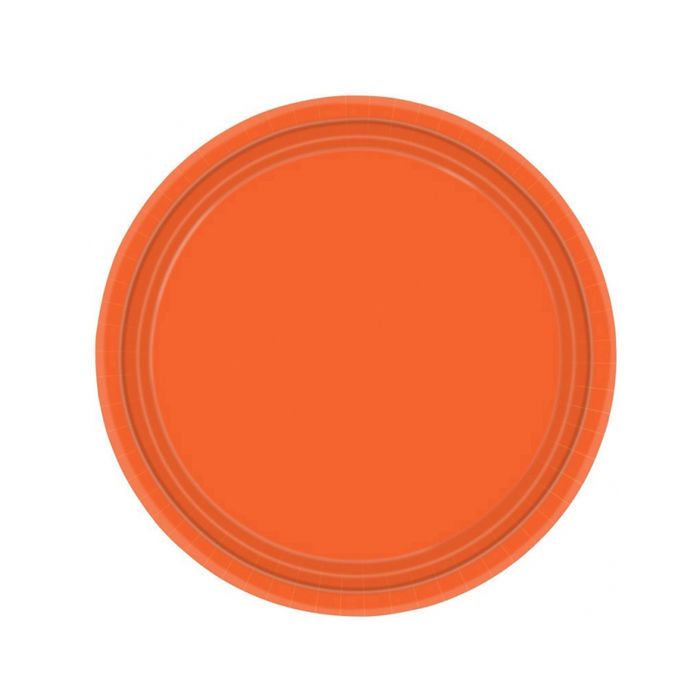 SALE Teller orange, 22,8 cm, 8 Stk.