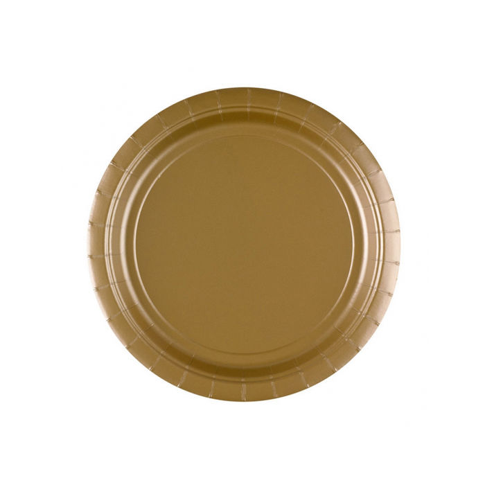 SALE Teller gold, 22,8 cm, 8 Stk.