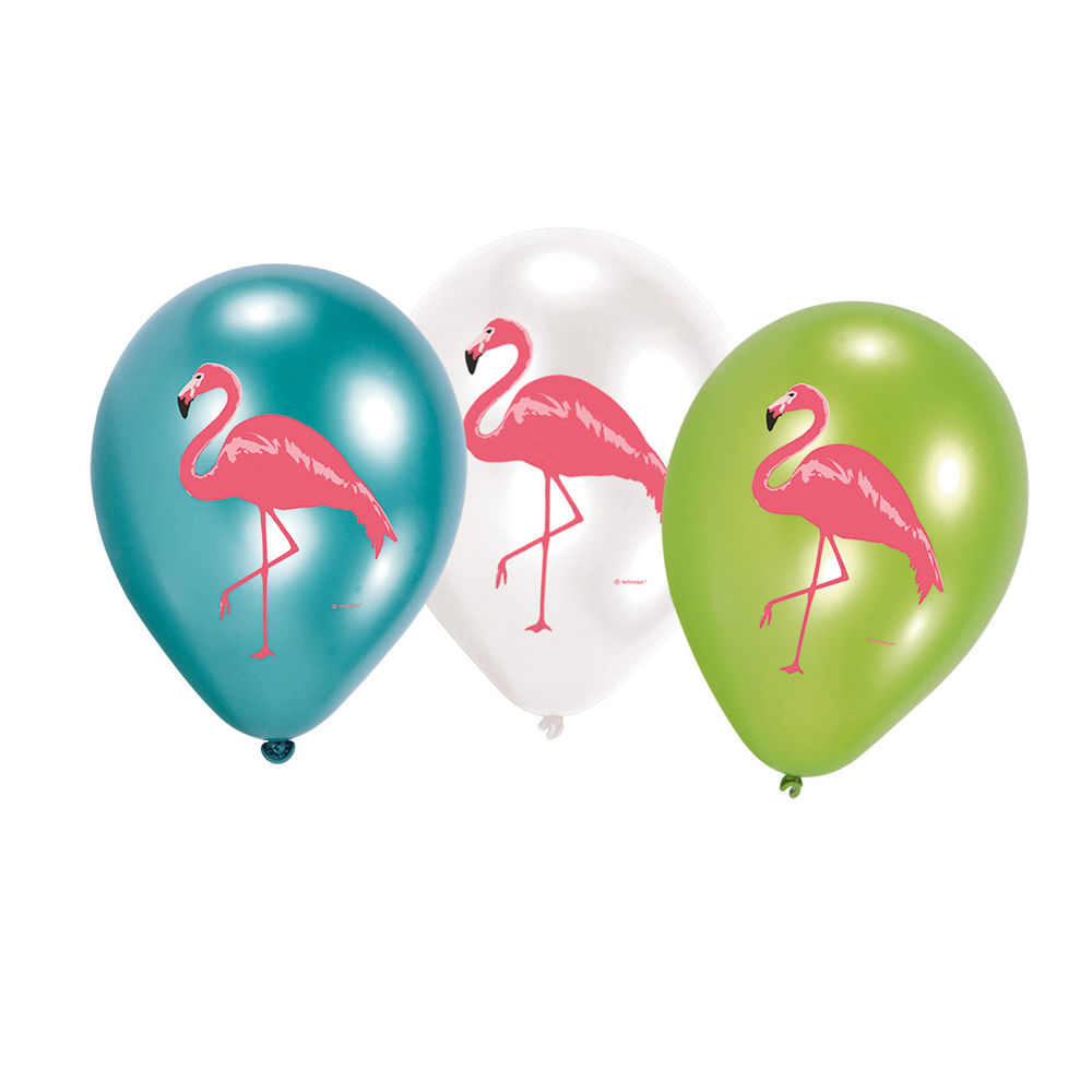 Luftballons Flamingo, 6 Stück