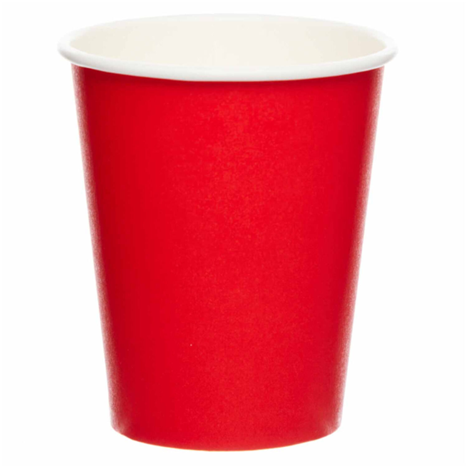 SALE Papp-Becher unifarben, ca. 237ml, rot, 8 St�ck