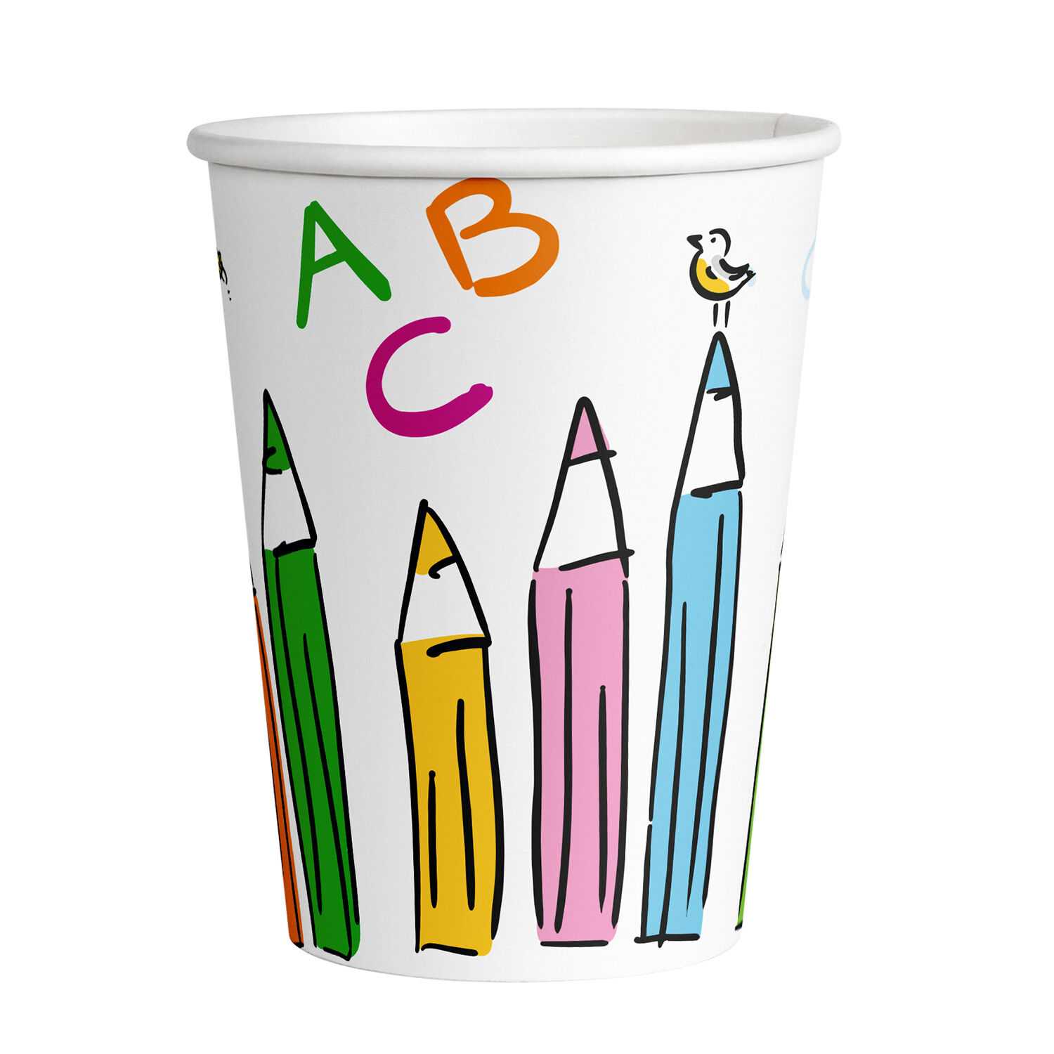 SALE Papp-Becher Schulanfang, ca. 250ml, 8 St�ck