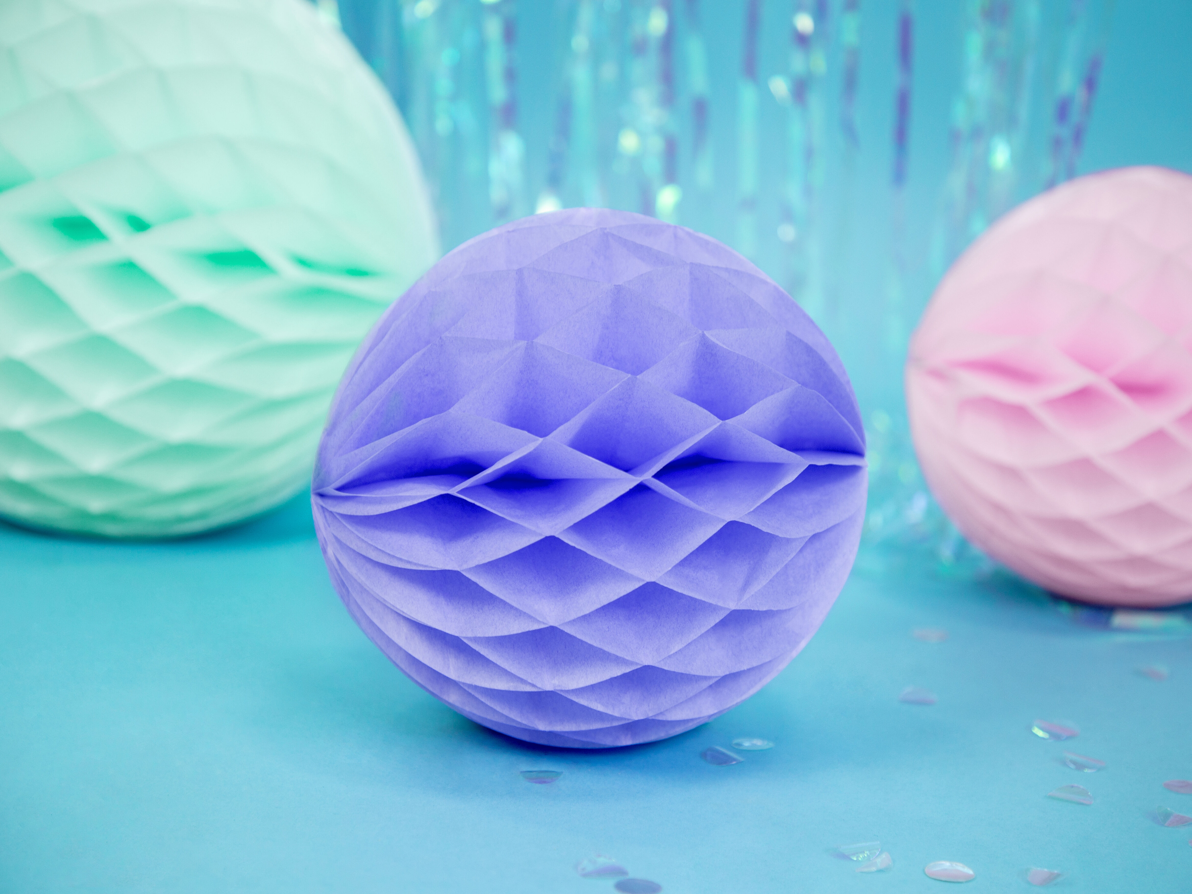 Wabenball, 20 cm, Flieder Bild 3
