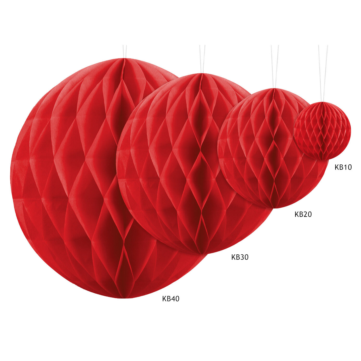 Wabenball / Dekoball aus Papier - Lila / Violett, 40 cm Bild 3