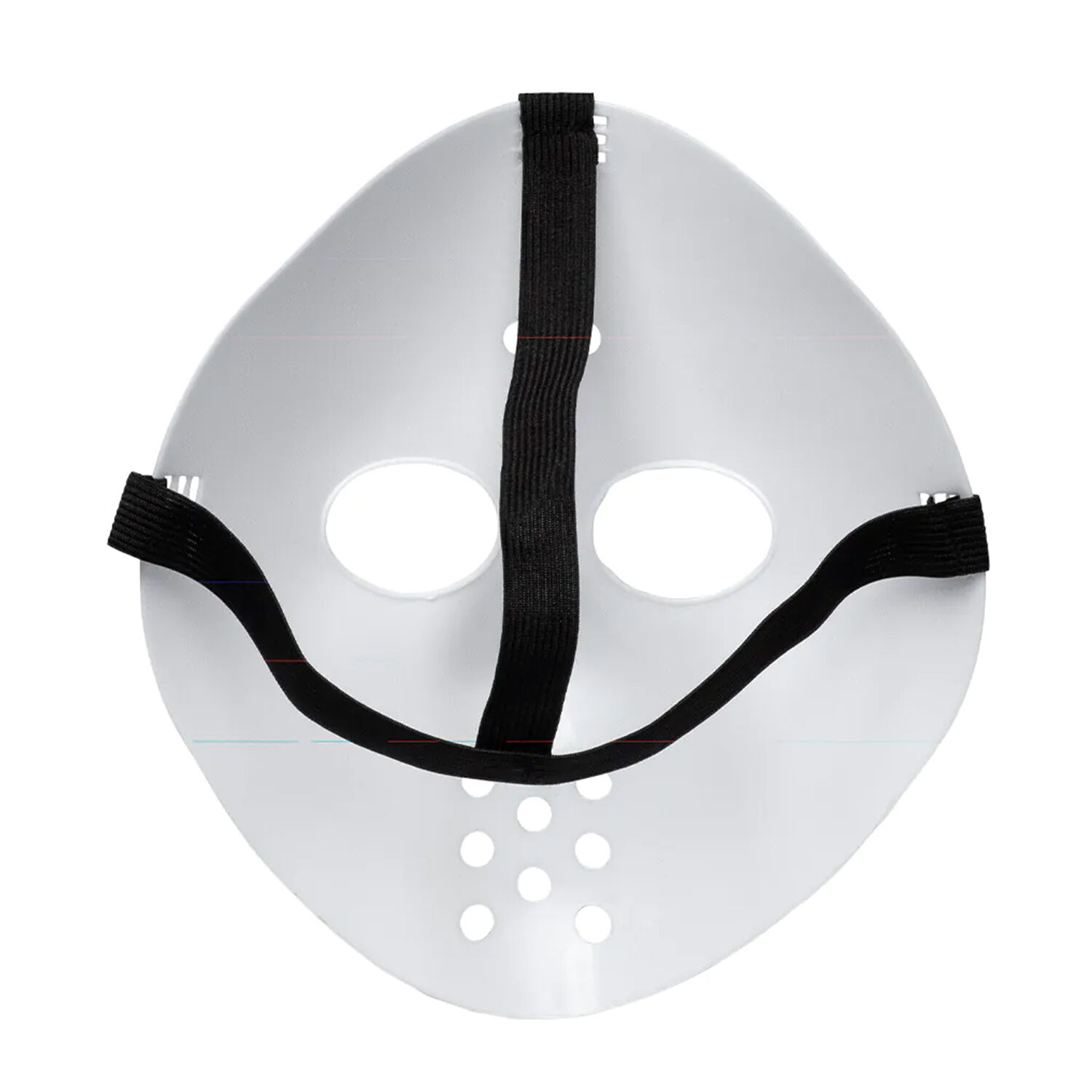 NEU Kunststoff-Maske Hockey, wei, mit elastischem Band Bild 4