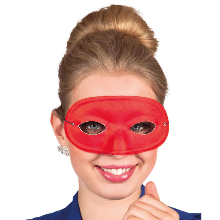 SALE Maske Domino mit Gummiband, rot