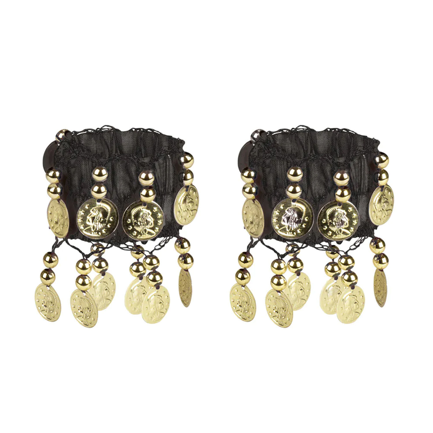 NEU Zubehr-Set Bauchtnzerin, mit Haarreif, Armbndern und Hfttuch Bild 4