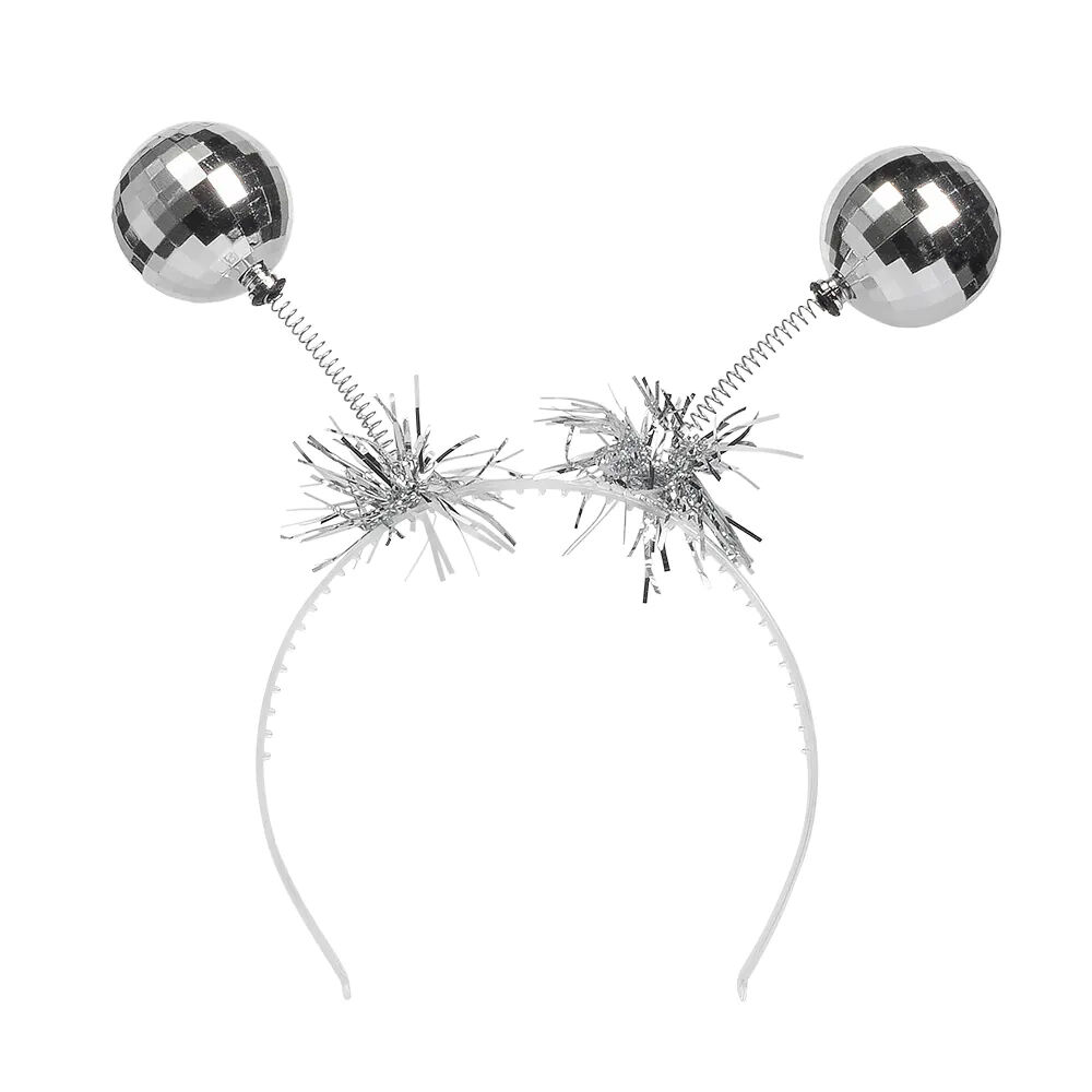NEU Haarreif mit Discokugeln, silber