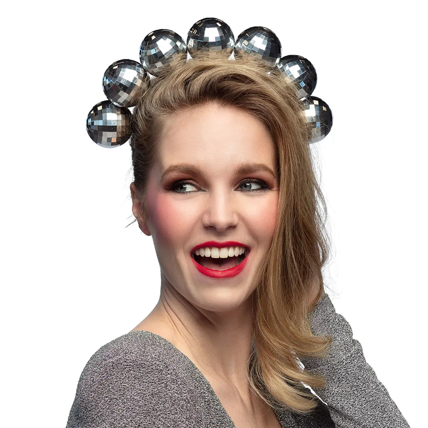 NEU Harreif Discokugeln gro�, silber