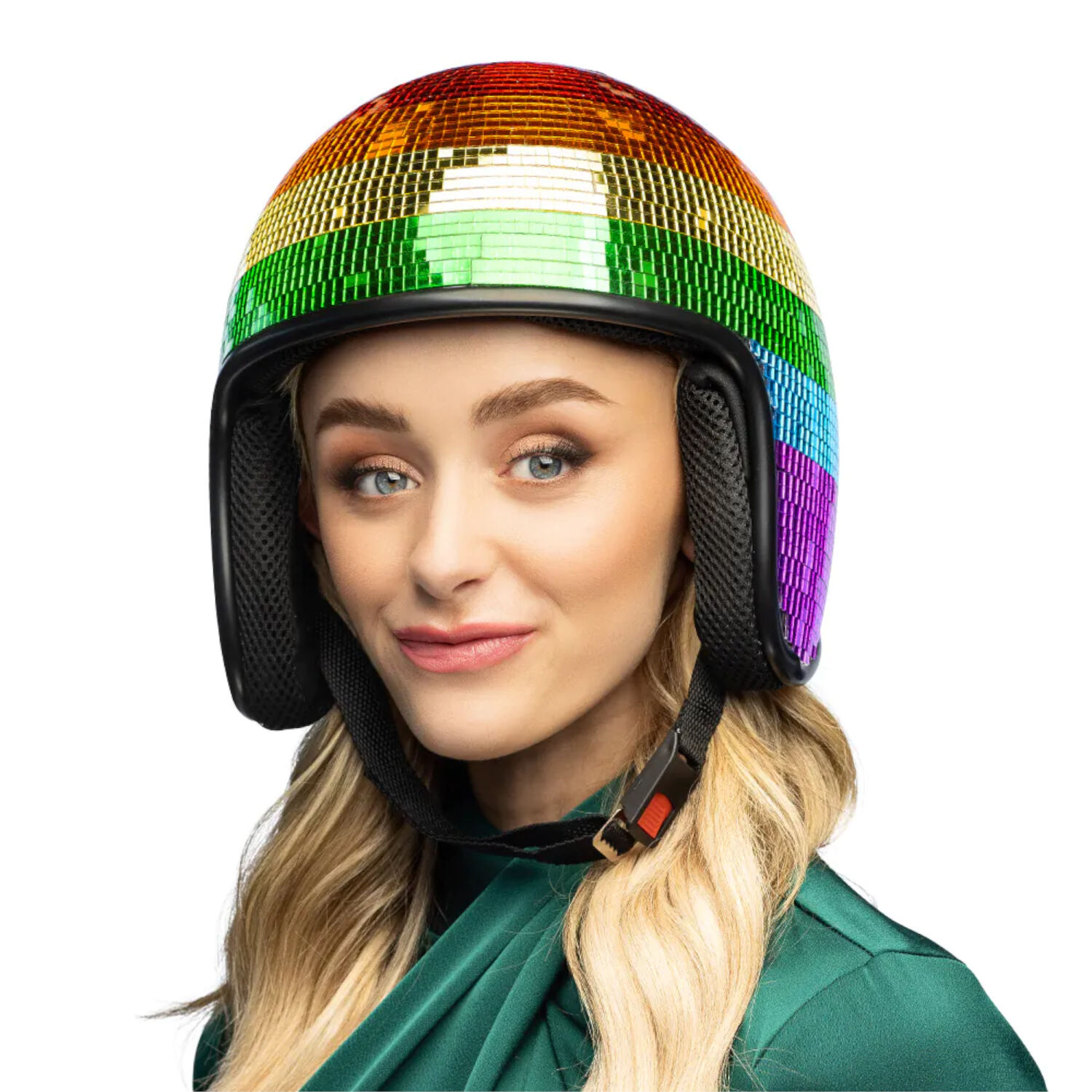 Helm Disco-Kugel, Einheitsgre, Regenbogen Bild 2