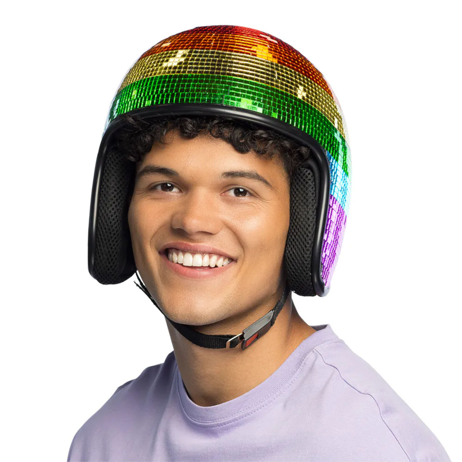Helm Disco-Kugel, Einheitsgre, Regenbogen Bild 3