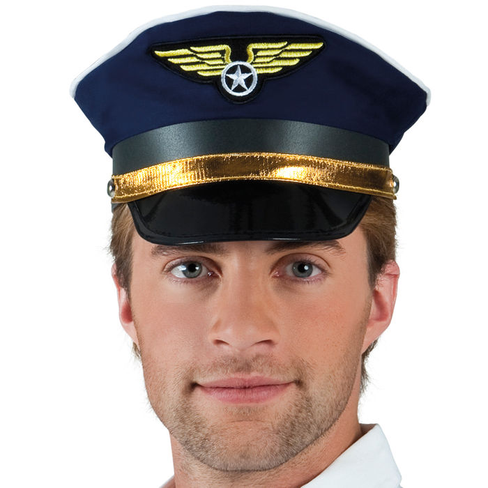 Hut Pilot, blau