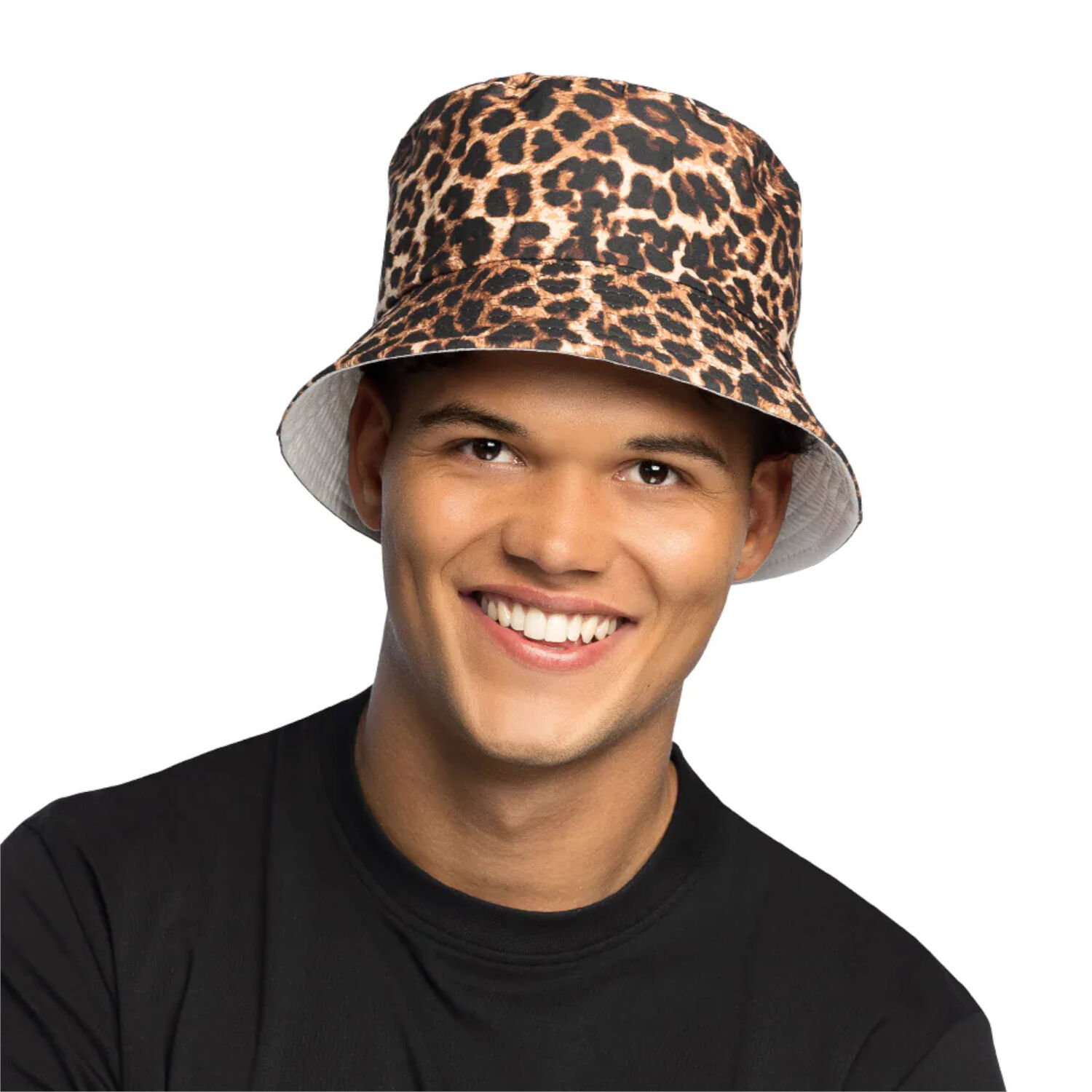 Hut Bucket-Hat Leopard, Braun Bild 3