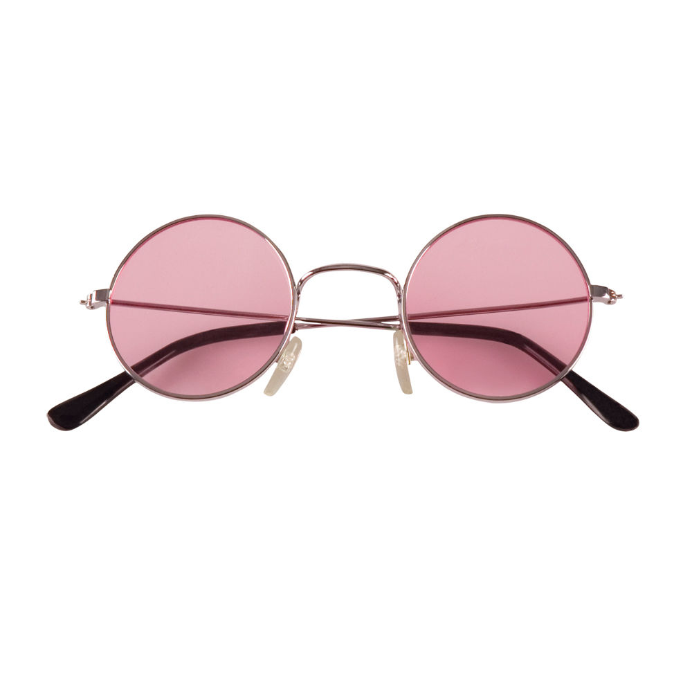 Brille Hippie John, rosa