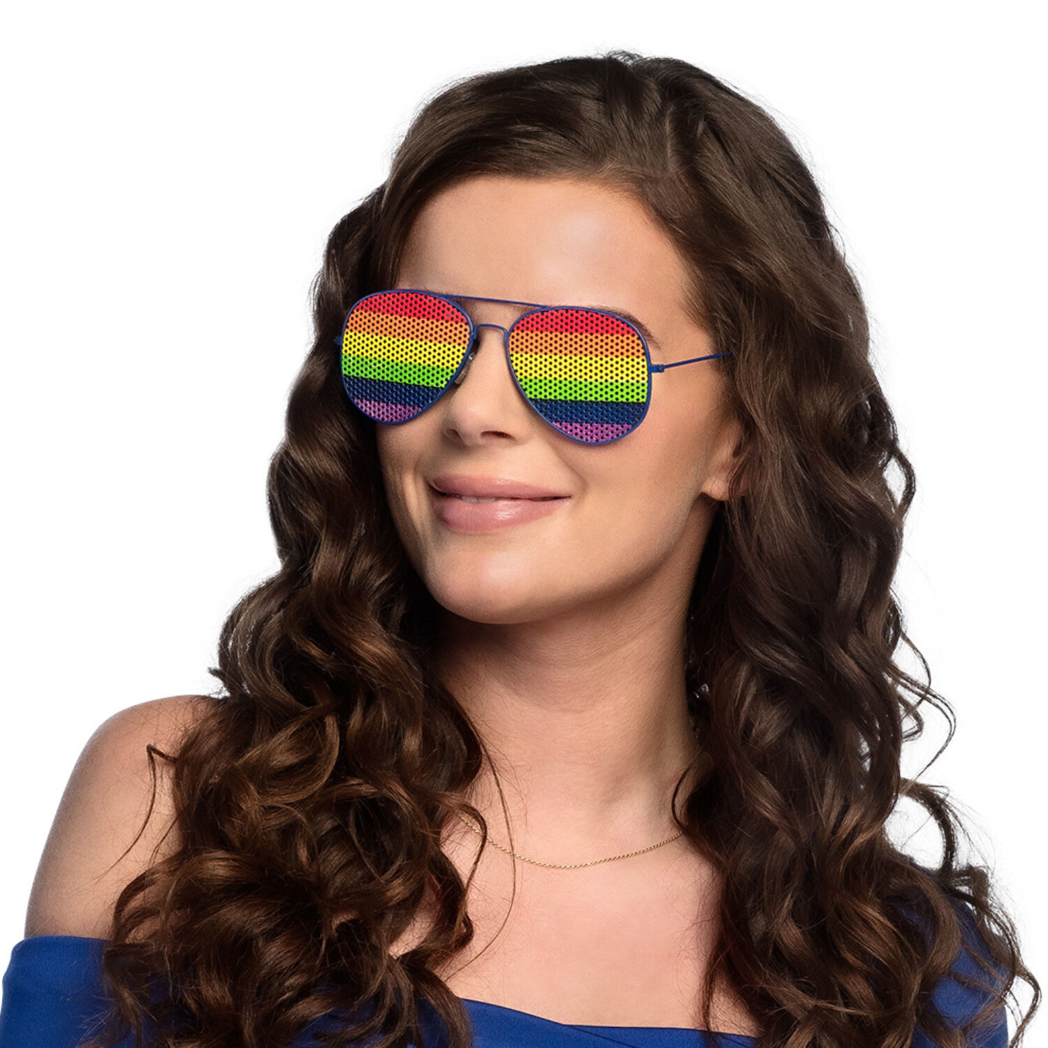 NEU Brille Party-Regenbogen, gerastert Bild 2