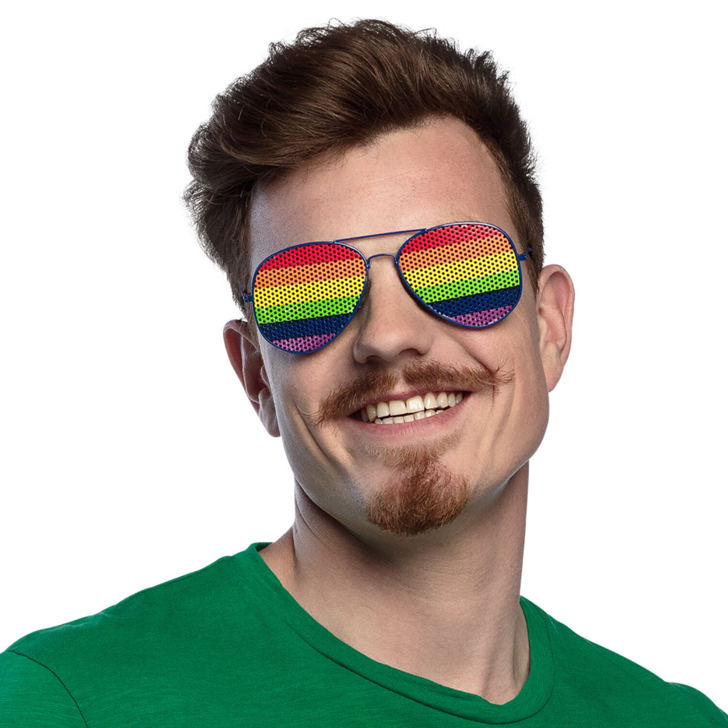 NEU Brille Party-Regenbogen, gerastert Bild 3