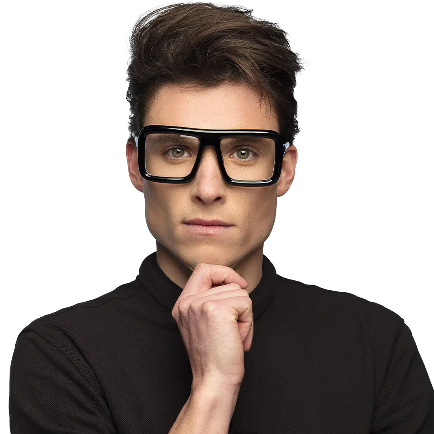 NEU Brille Retro Designer, schwarz Bild 5
