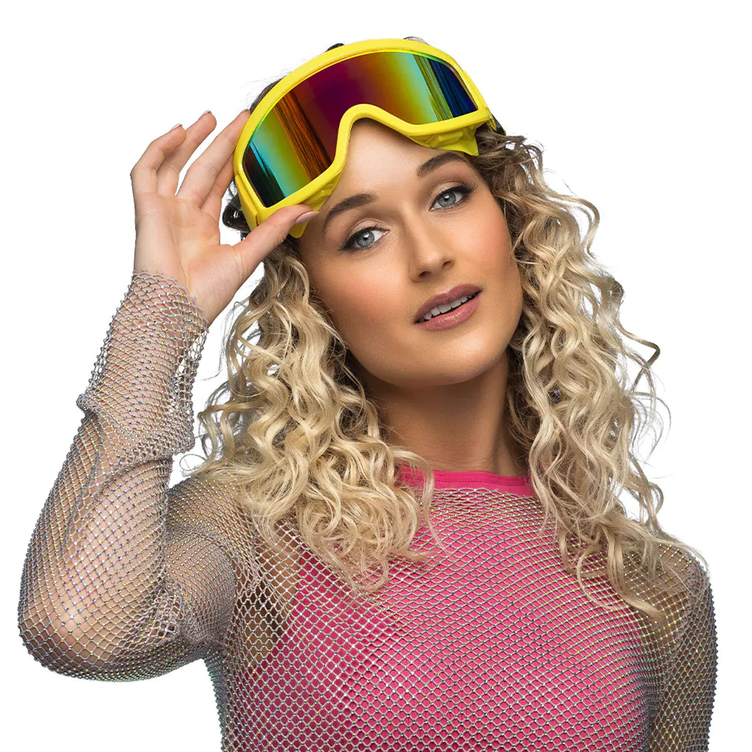 SALE Party-Skibrille, gr��enverstellbar, neon-gelb Bild 2