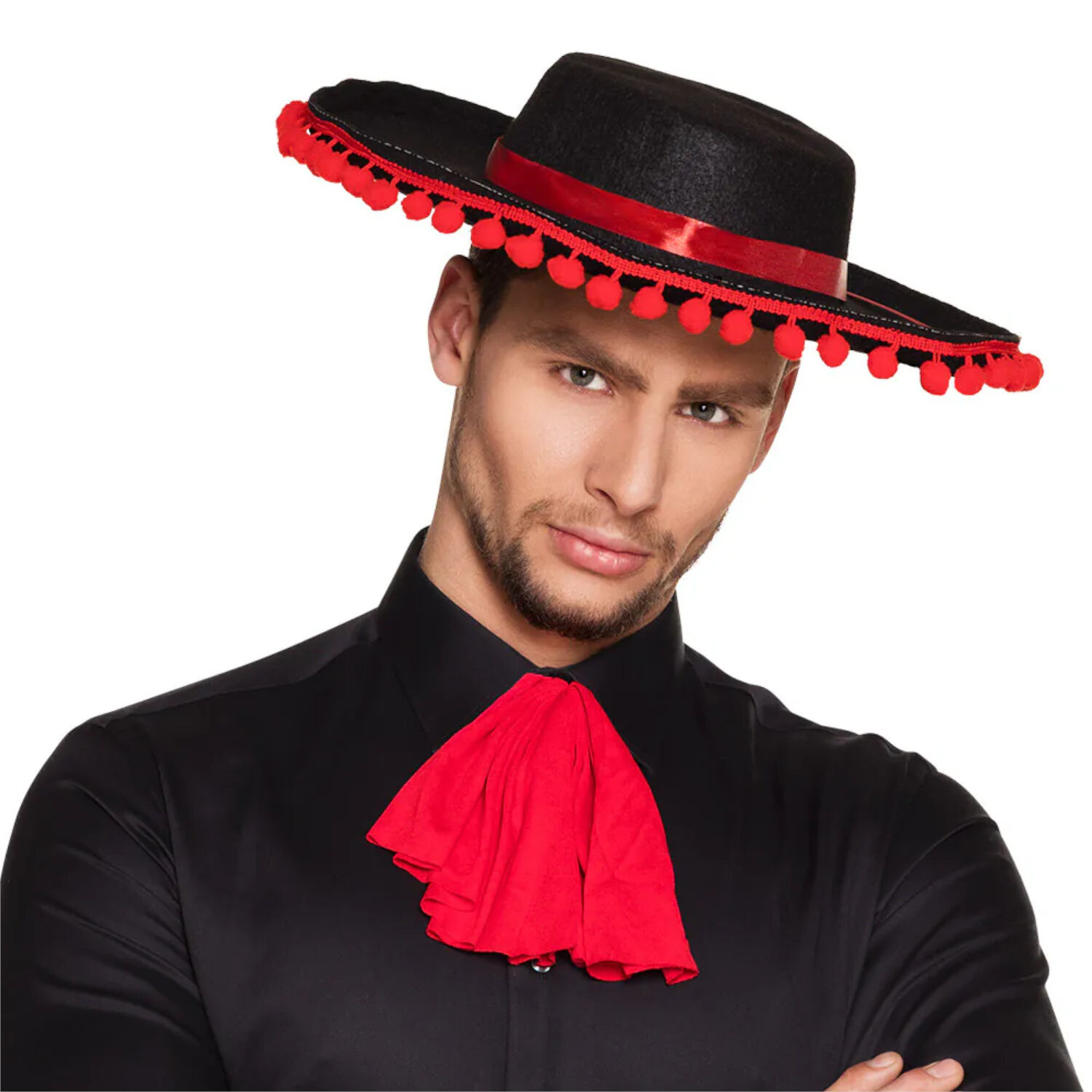 Hut Spanier, schwarz-rot Bild 2