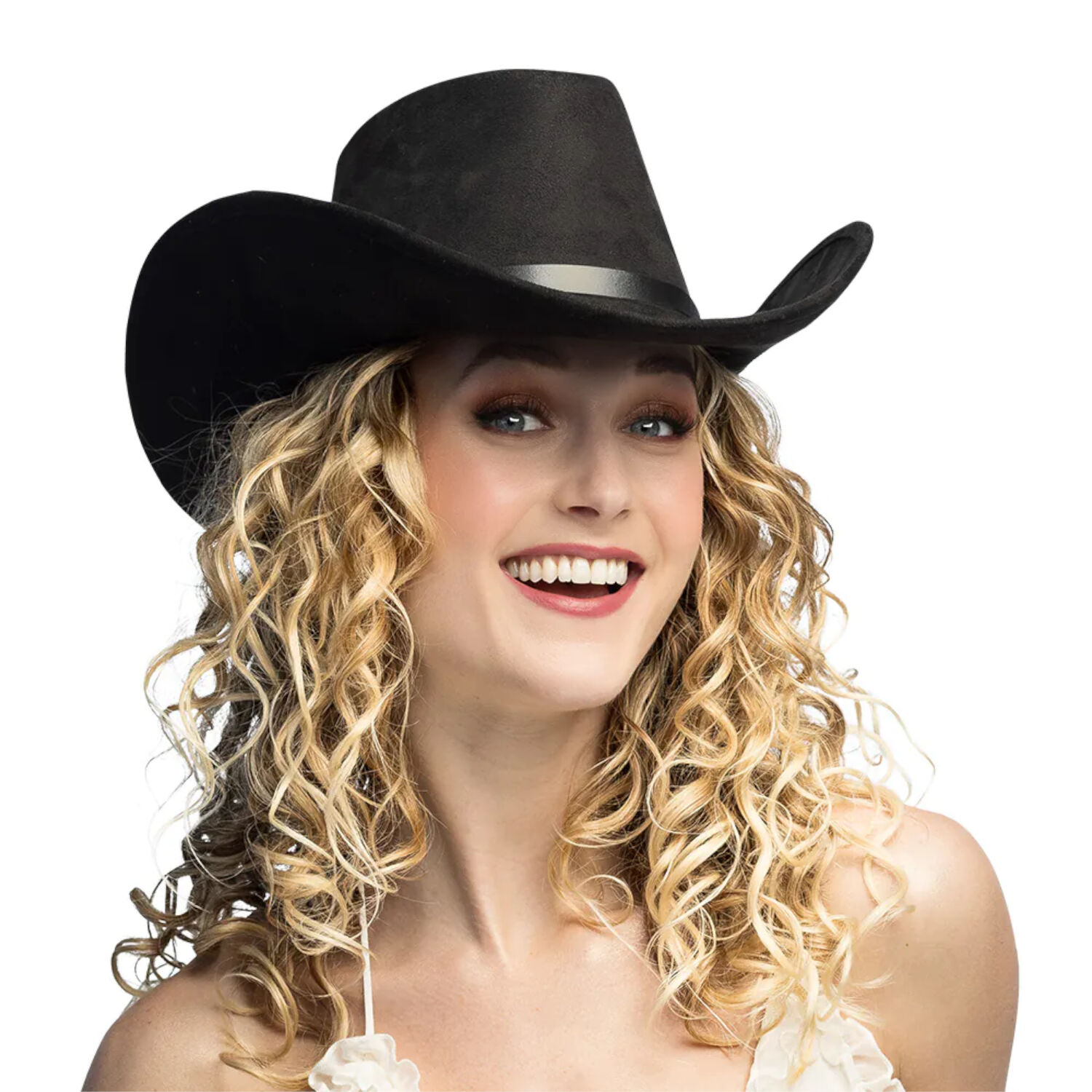 Hut Cowboy Bronco, Einheitsgre, Schwarz Bild 3