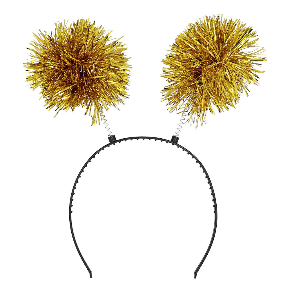 NEU Haarreif mit goldenen Pompons