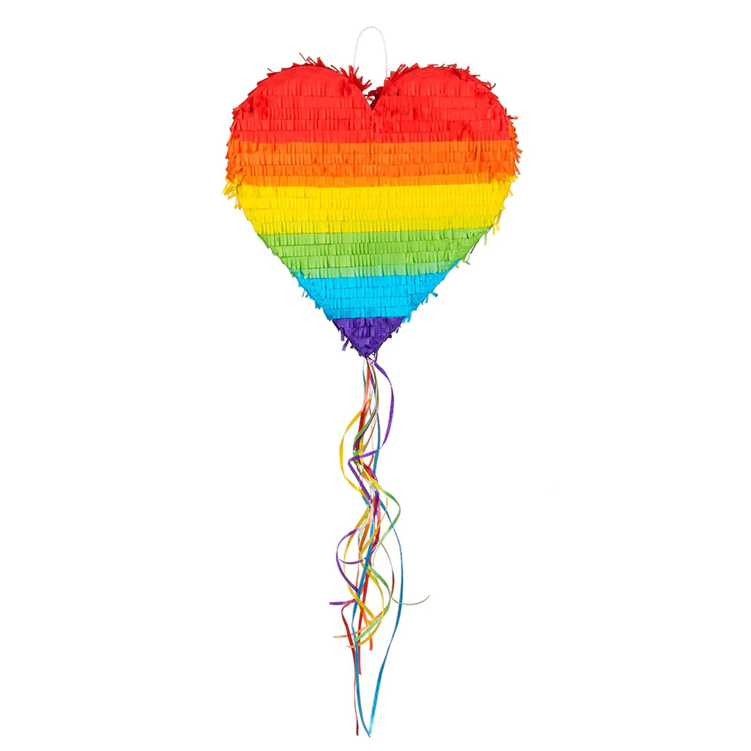 NEU Pinata Regenbogen-Herz, zum Ziehen, 37x36x7cm