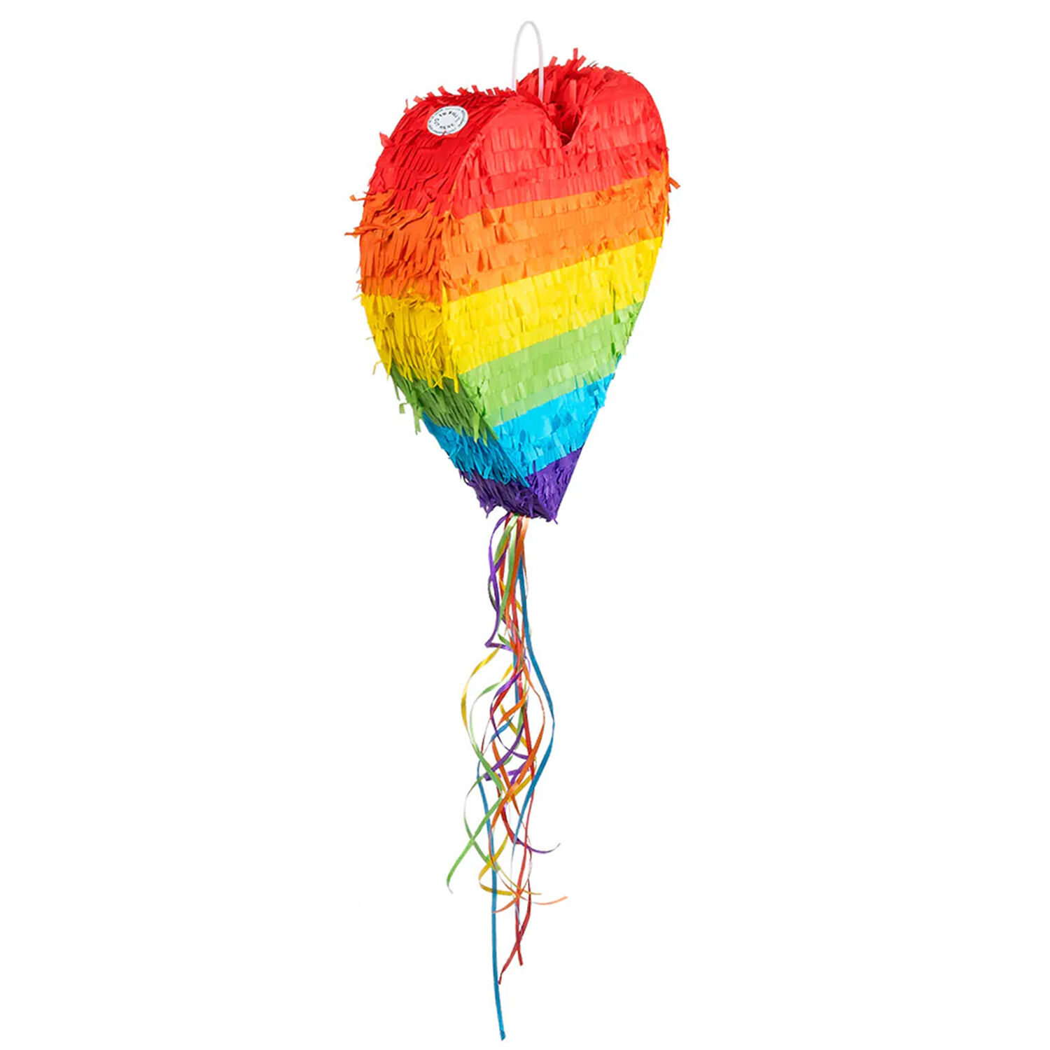 NEU Pinata Regenbogen-Herz, zum Ziehen, 37x36x7cm Bild 3